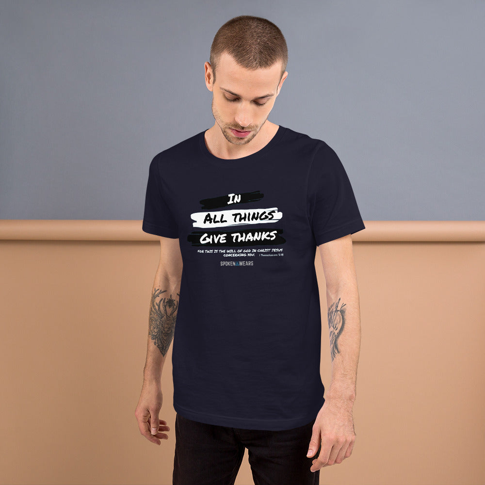 GIVE THANKS - Short-Sleeve  T-Shirt - Men