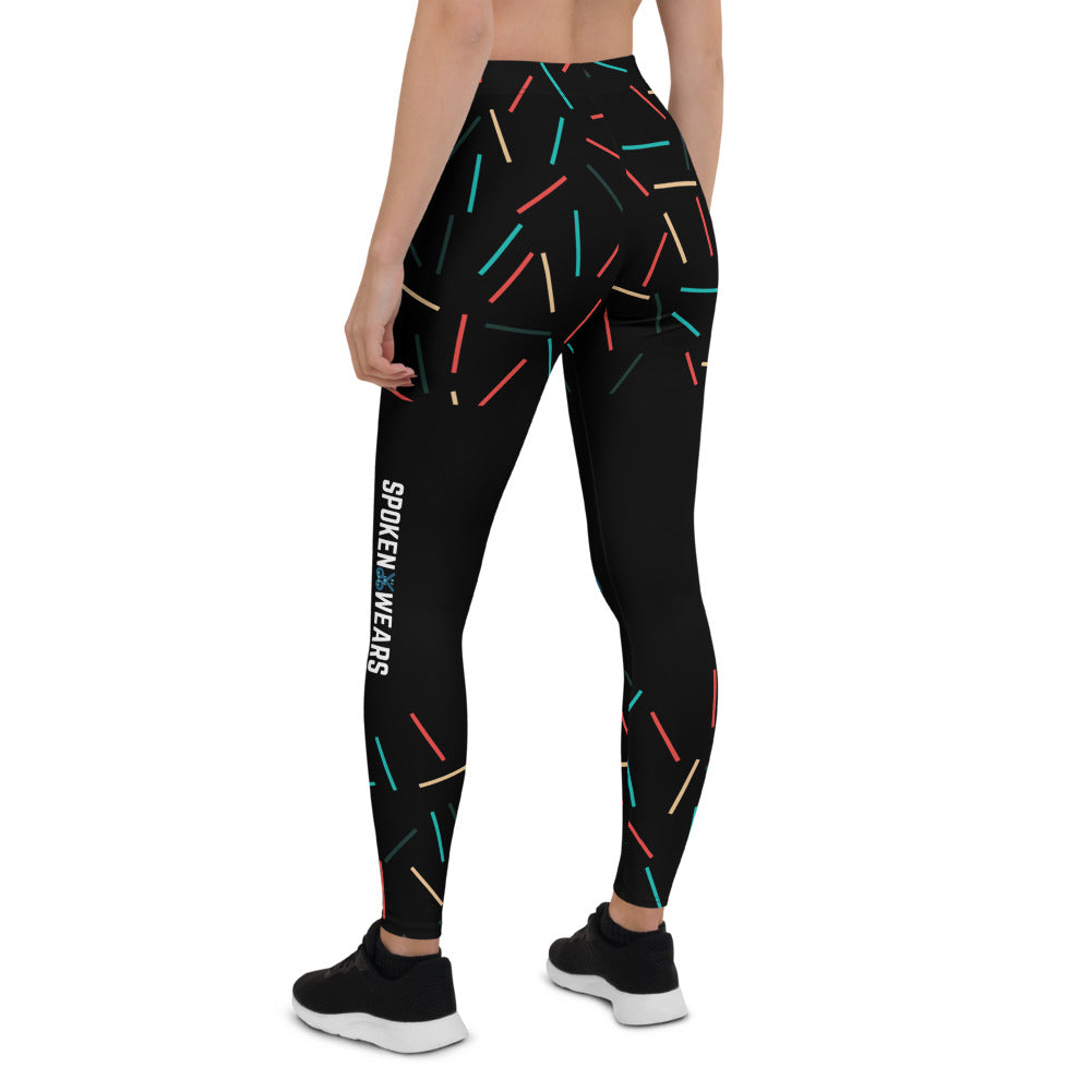 BE THE WORD - SPOKENWEARS Women's Leggings Black