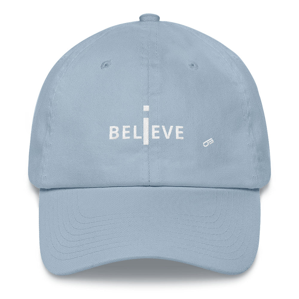 I Believe white print - Hat