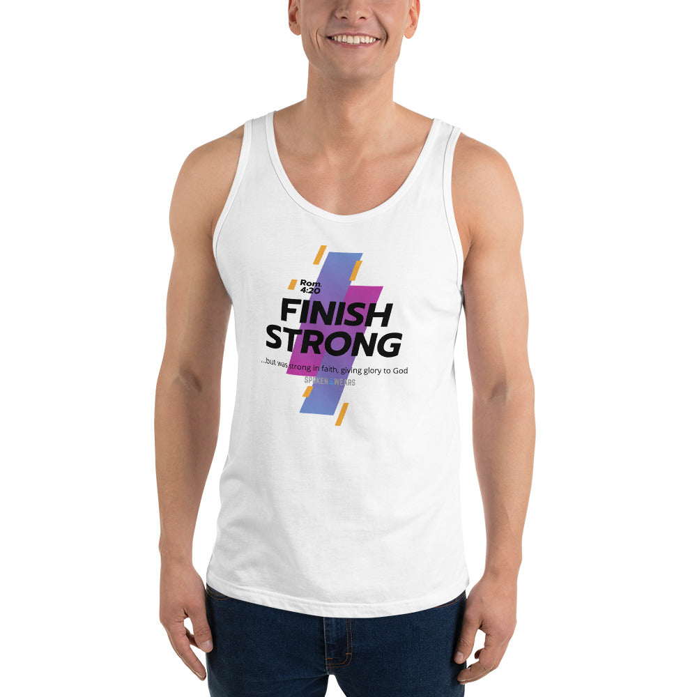 Finish Strong in Faith - Men's Tank Top