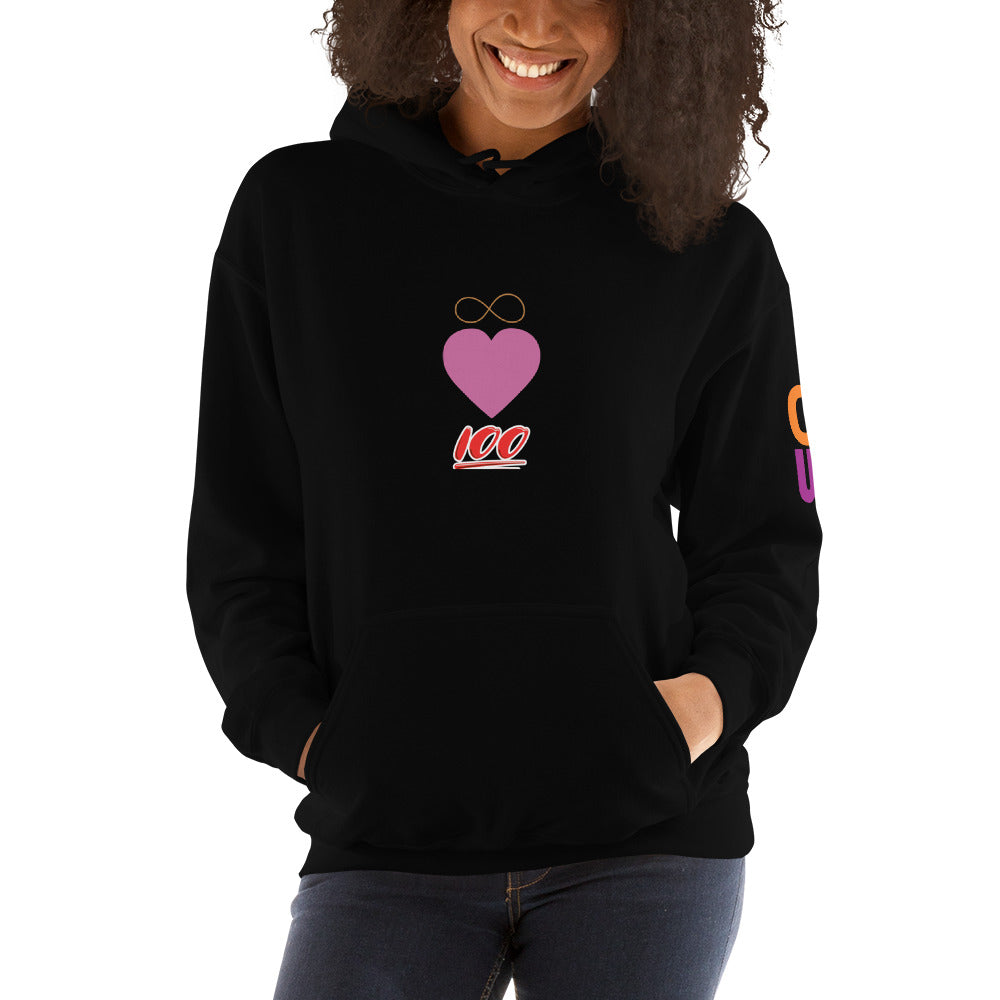 100% Infinite Love - Women's Hooded Sweatshirt