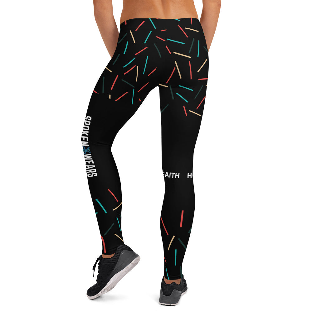 FAITH, HOPE & LOVE - Women's Leggings Black Leggings