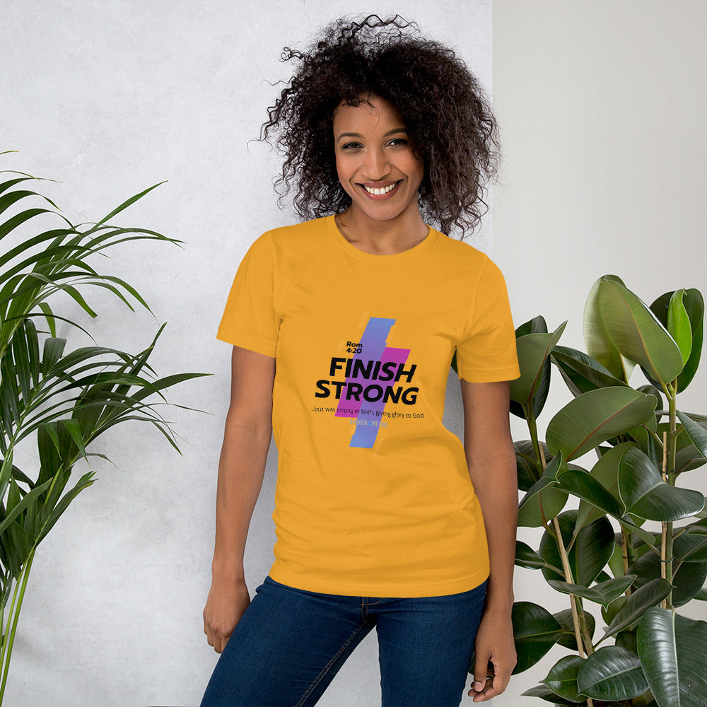 Finish Strong in Faith - Women's T-Shirt