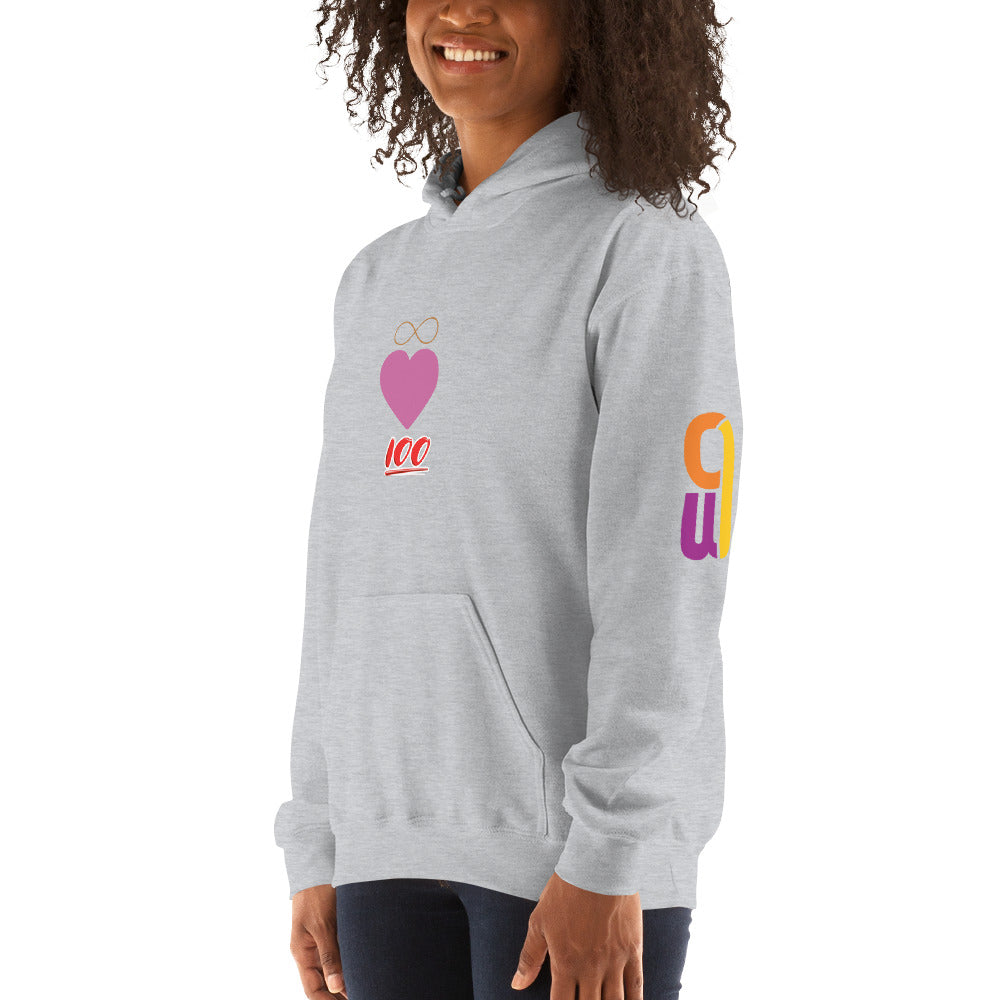 100% Infinite Love - Women's Hooded Sweatshirt