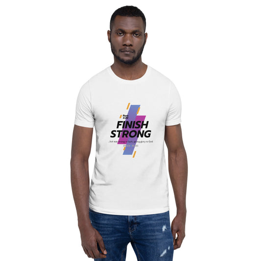 Finish Strong in Faith - Men's T-Shirt