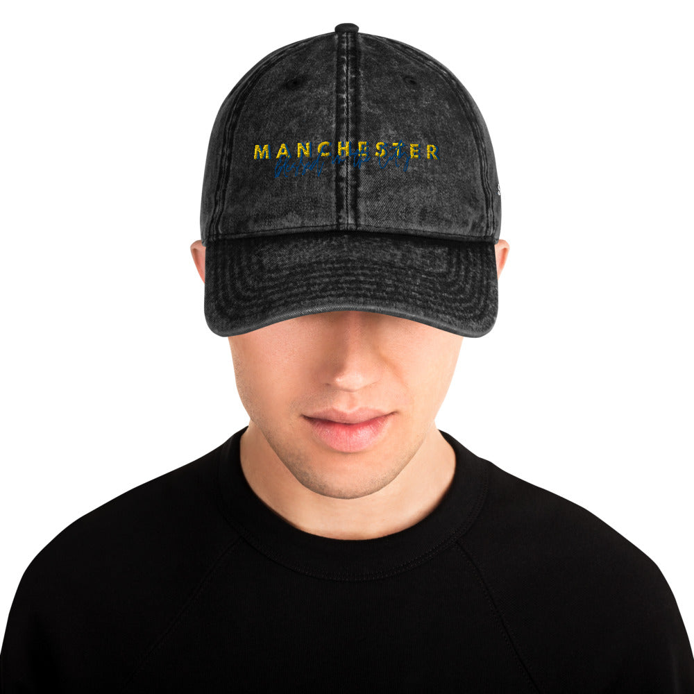 Manchester - Blessed In The City - Vintage Cotton Twill Cap