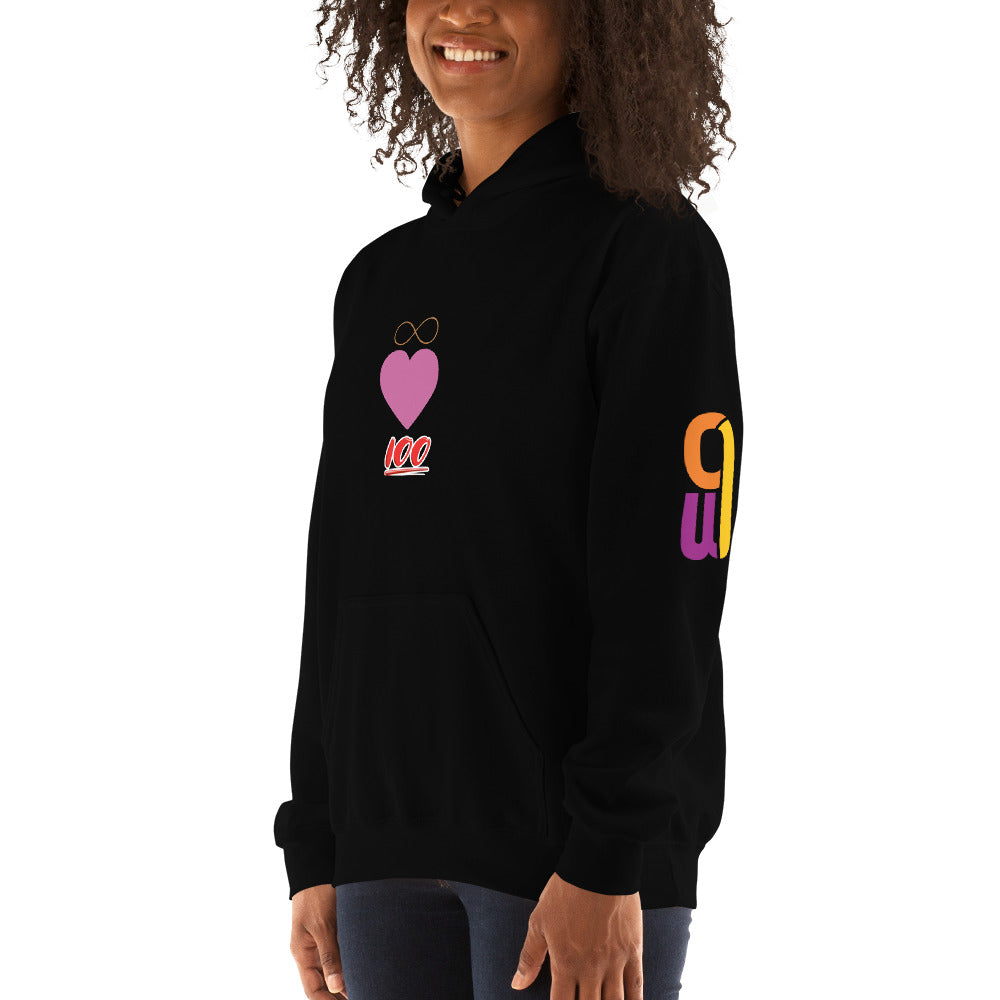 100% Infinite Love - Women's Hooded Sweatshirt