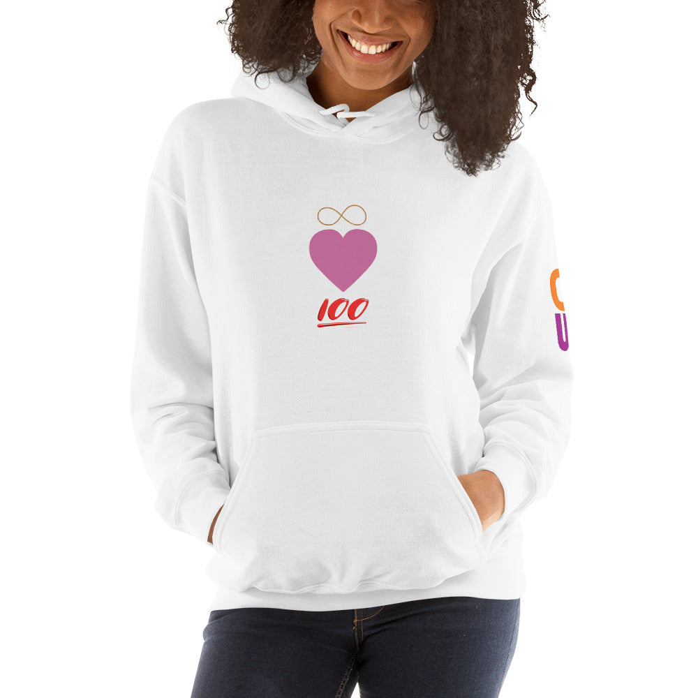 100% Infinite Love - Women's Hooded Sweatshirt