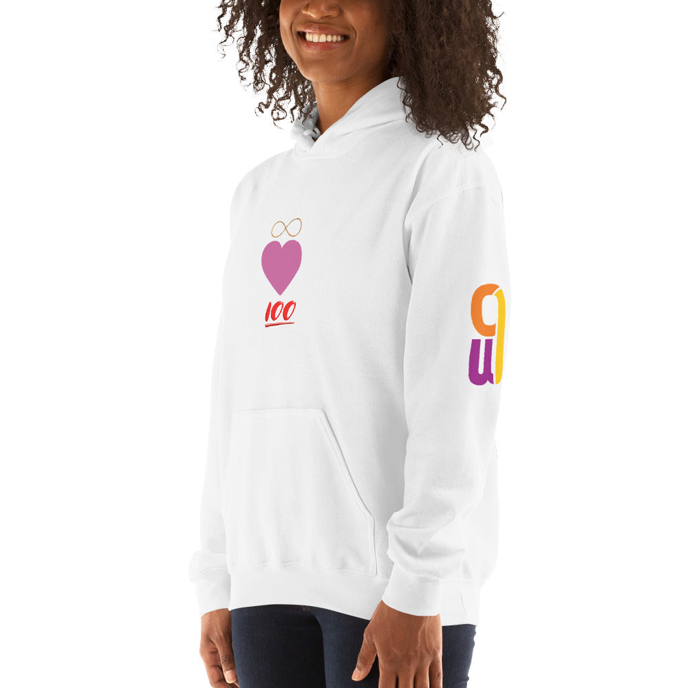 100% Infinite Love - Women's Hooded Sweatshirt