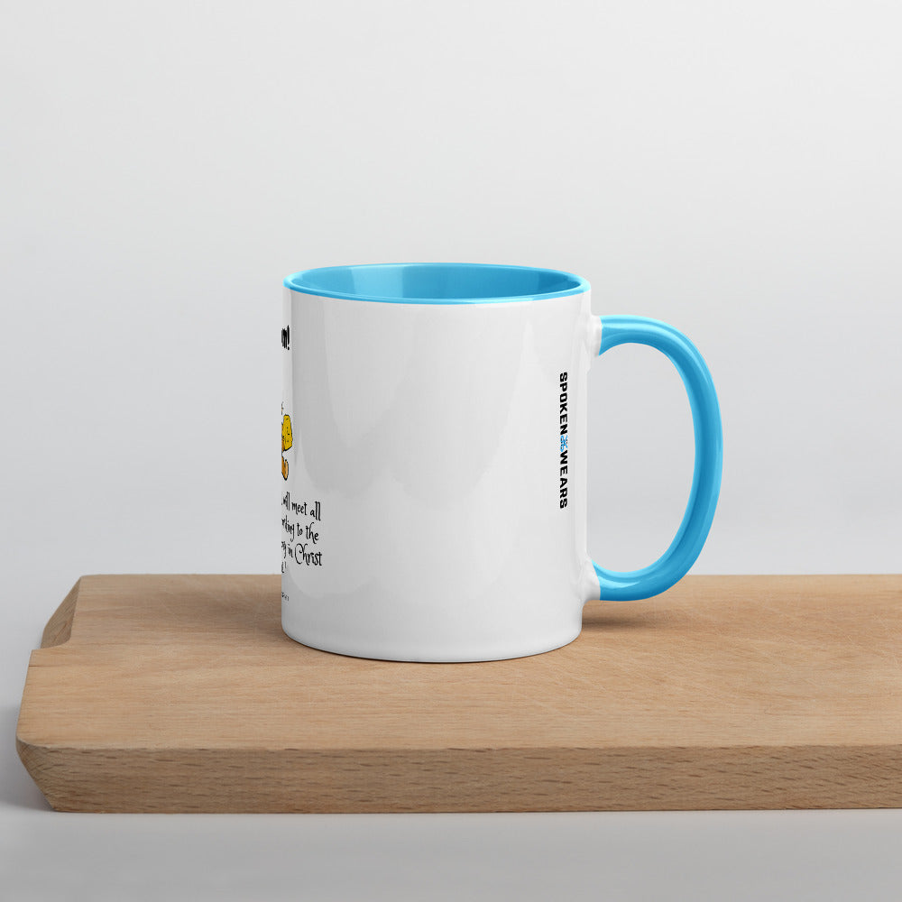 Yummy - The Lord supplies -  Christian Mug with Colour Inside - gift