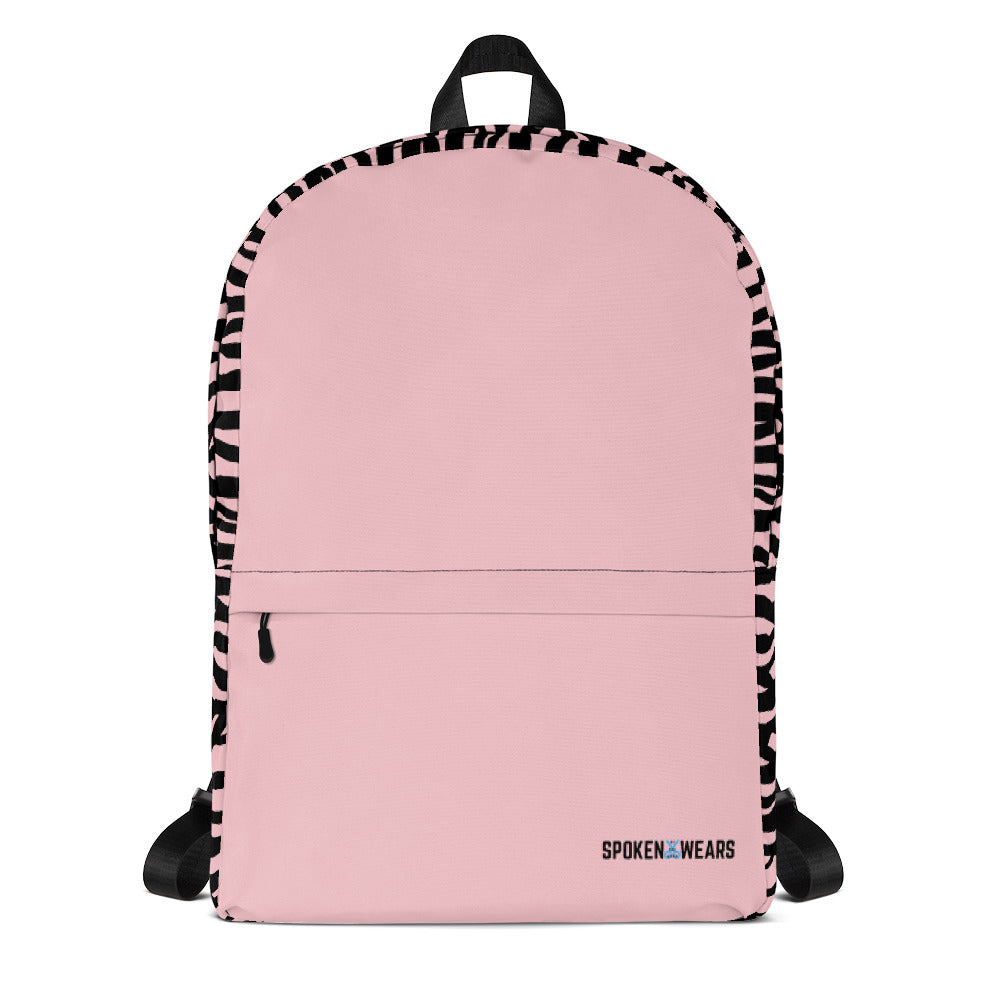 Backpack with Message Inside- Zebra Pink - Greater One