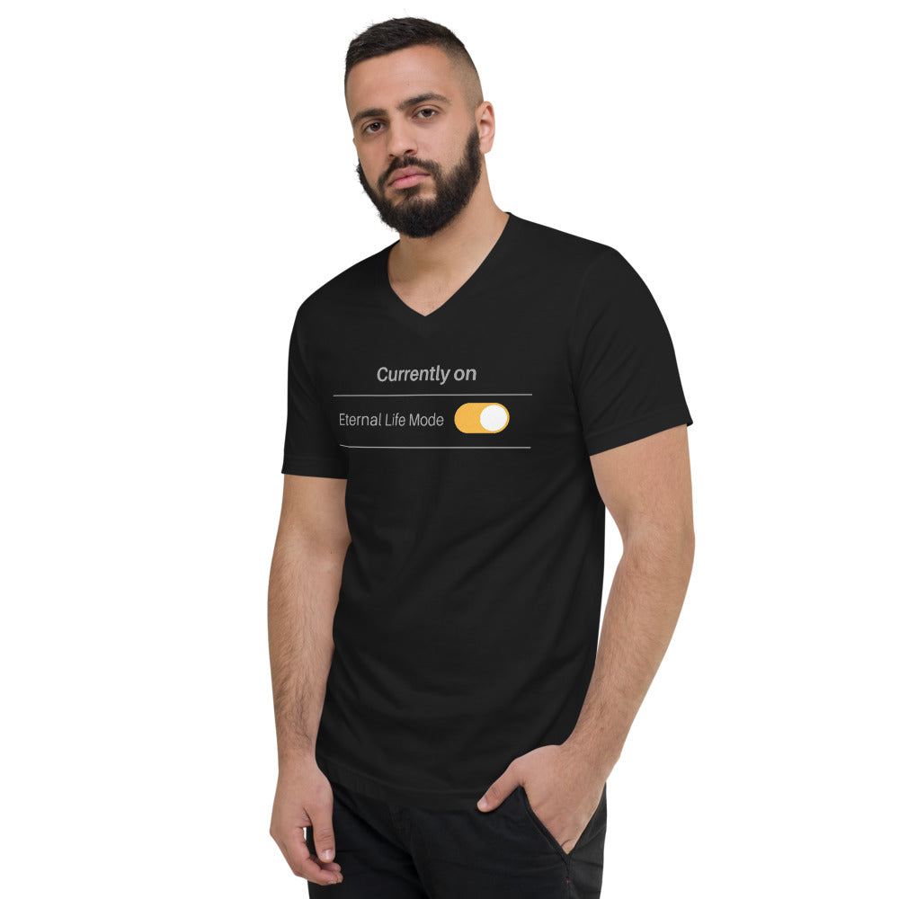 Eternal Life Mode - Men's V-Neck T-Shirt