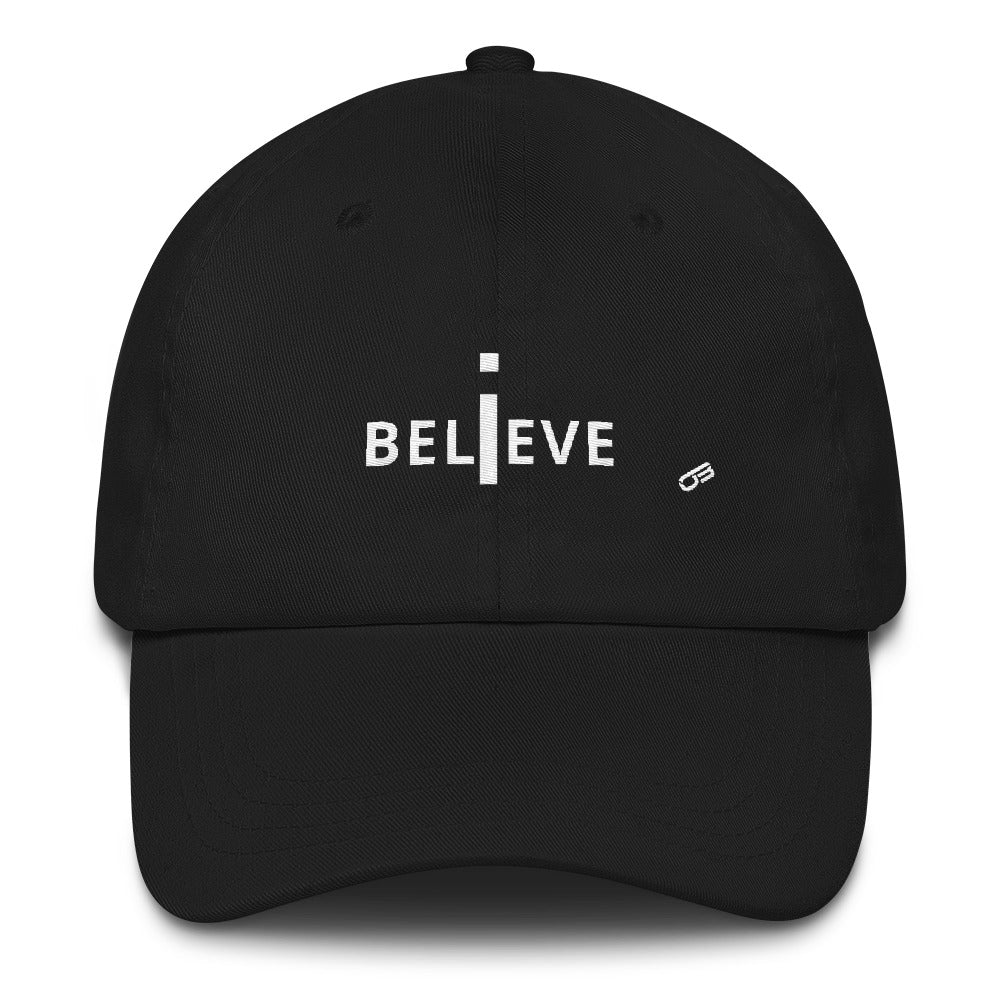 I Believe white print - Hat