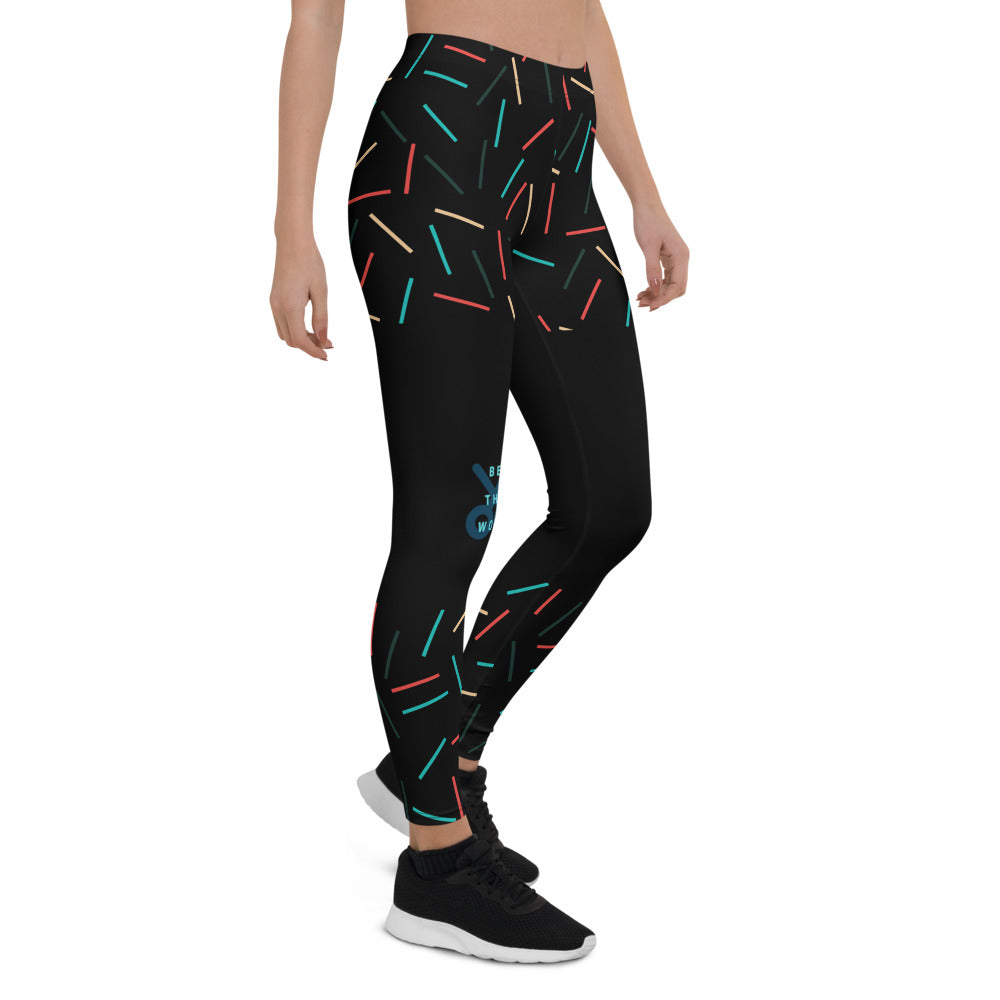 BE THE WORD - SPOKENWEARS Women's Leggings Black