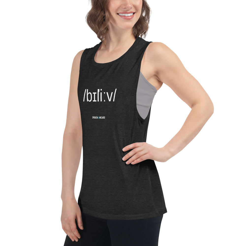 Phonetics - Believe! Ladies’ Muscle Tank