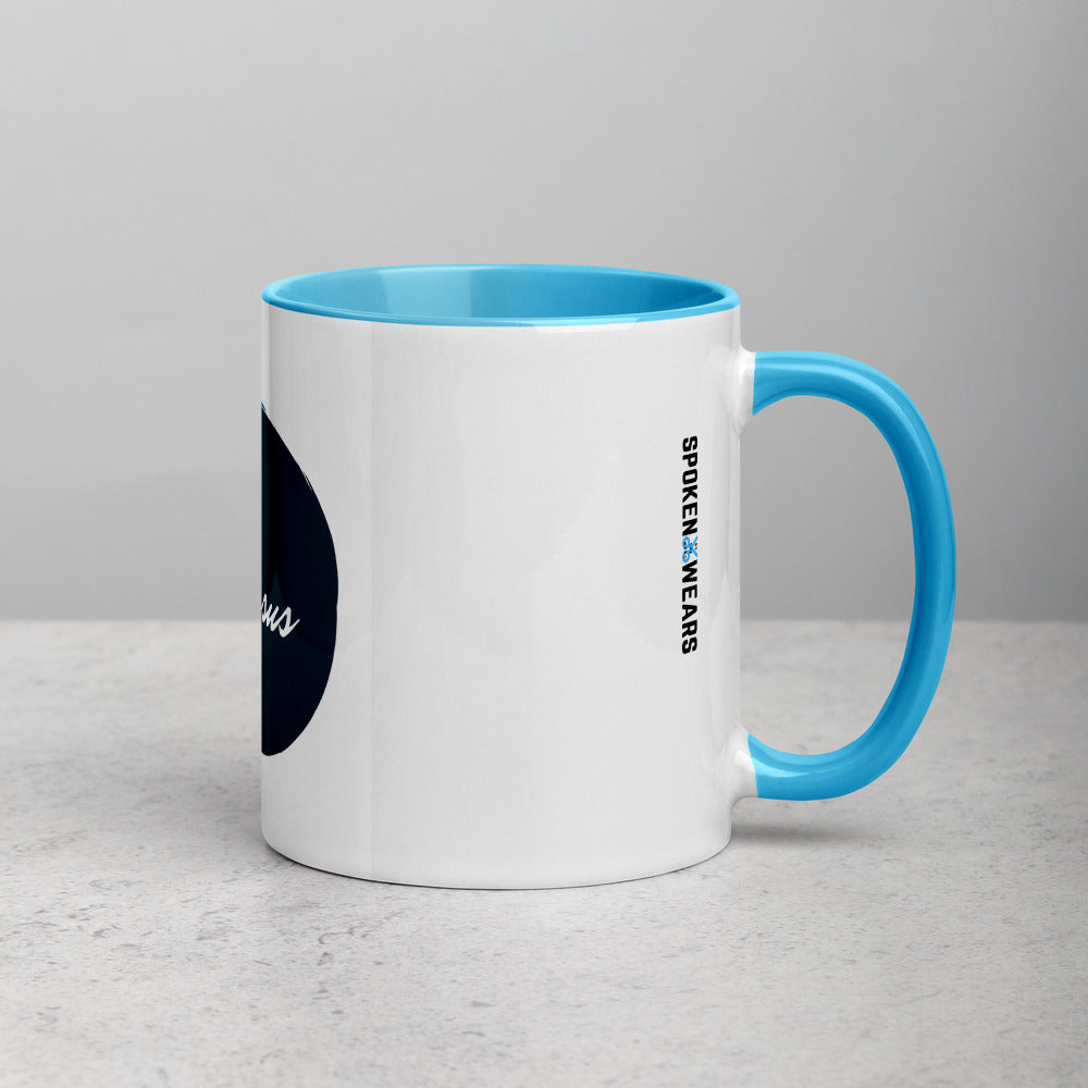 JESUS - Gift Mug with Color Inside - blue