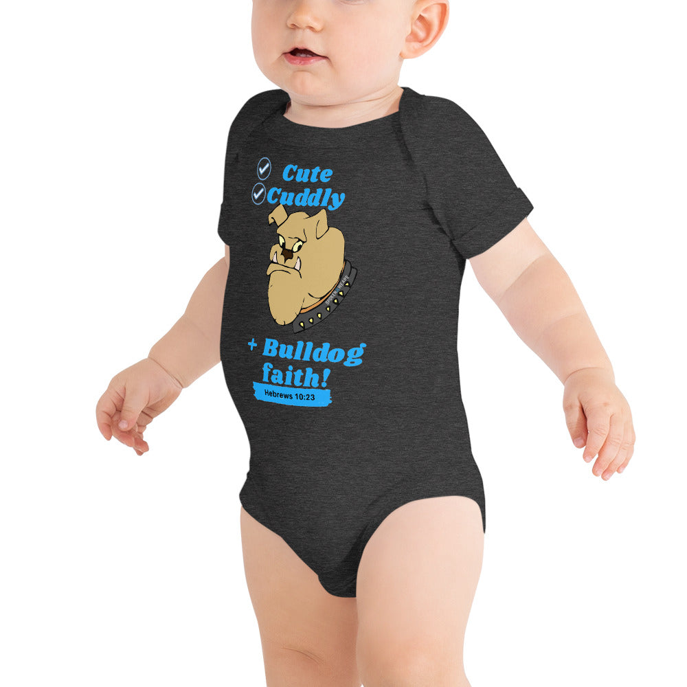 Bulldog faith T-Shirt for babies - Blue