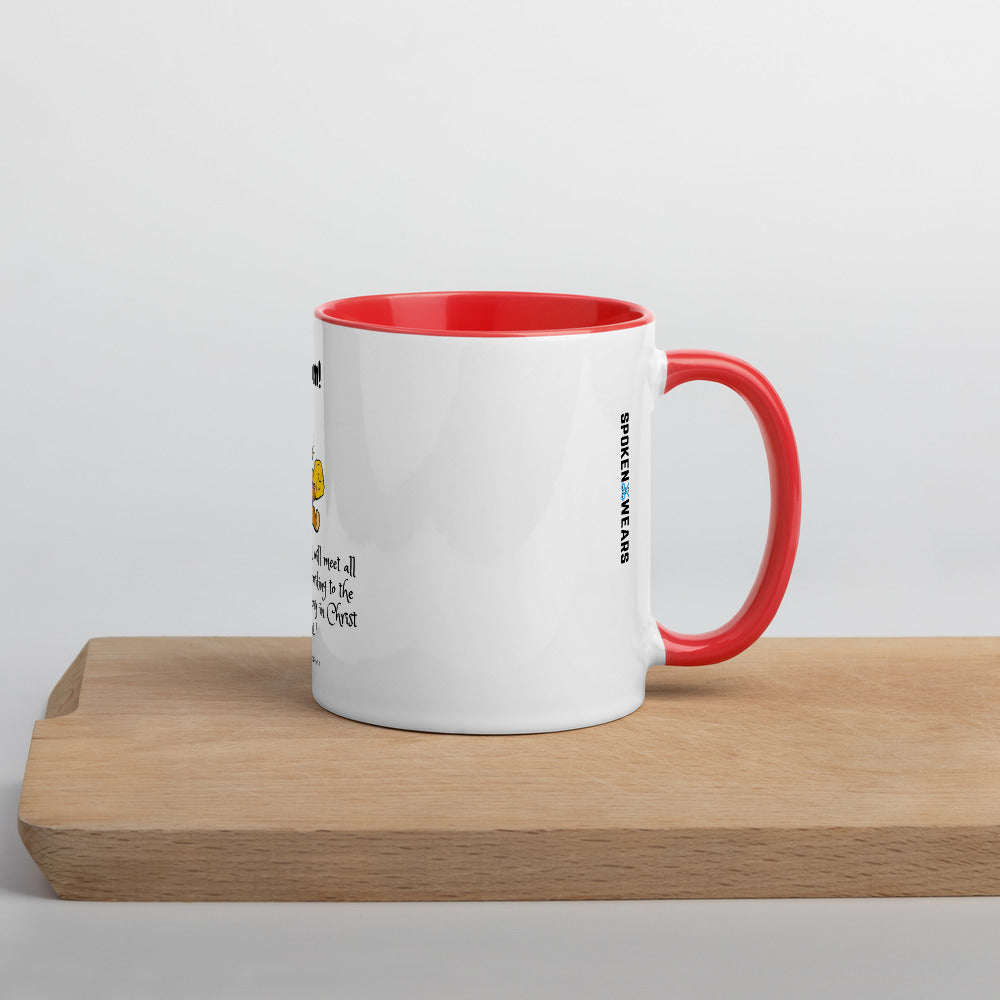 Yummy - The Lord supplies -  Christian Mug with Colour Inside - gift