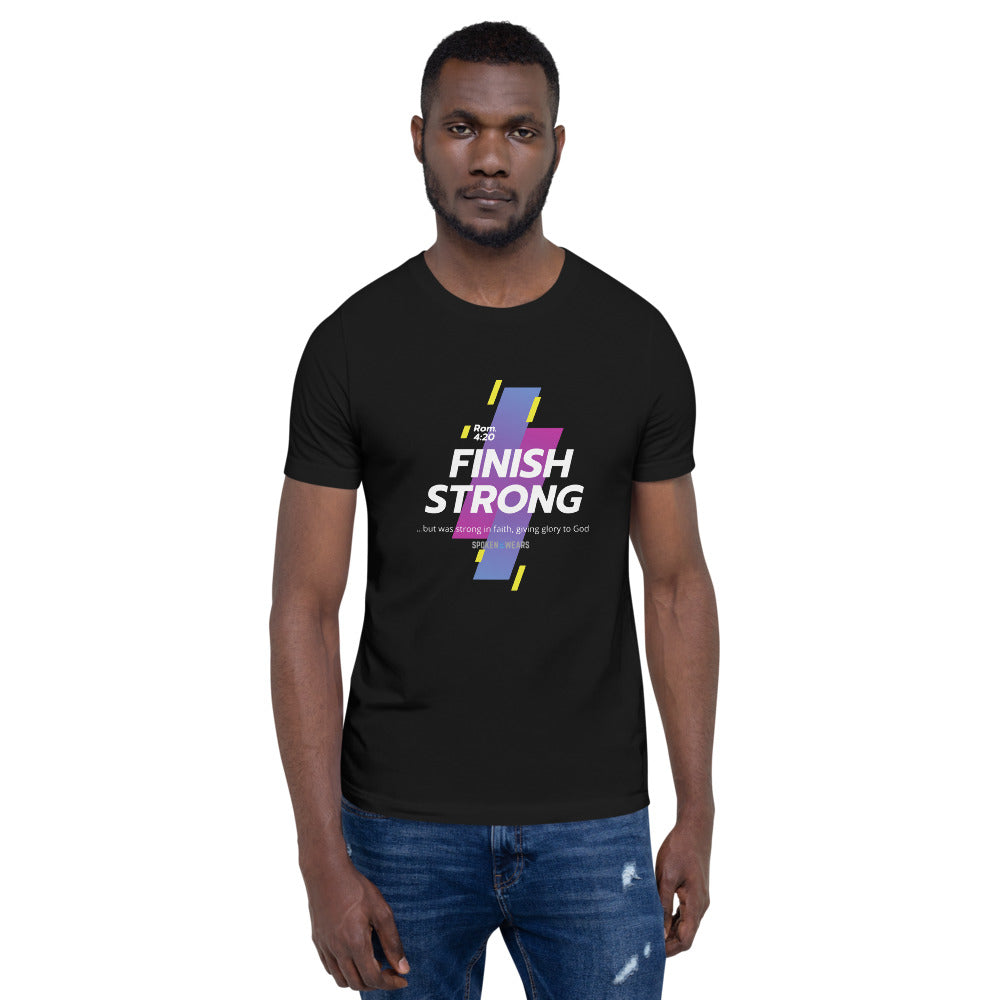 Finish Strong in Faith - Men's T-Shirt