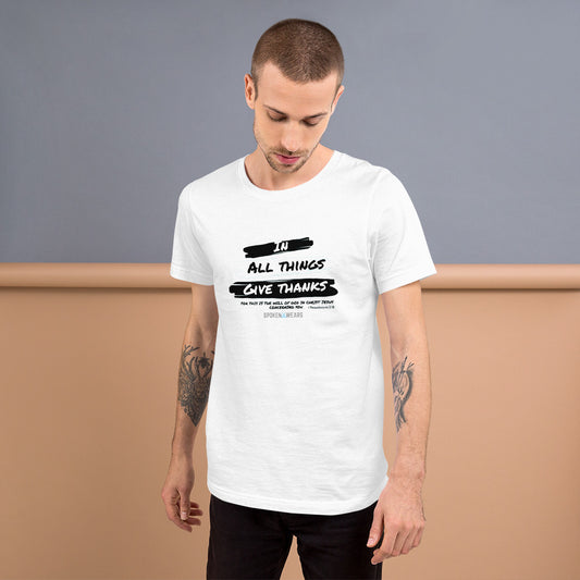 GIVE THANKS - Short-Sleeve  T-Shirt - Men