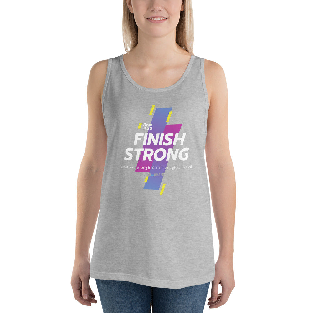 Finish Strong in Faith - Women's Tank Top