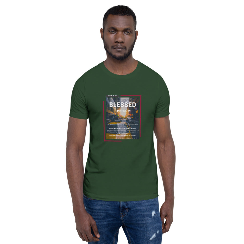 Blessed in the City & Countryside - Men's T-Shirt (Front & Back)