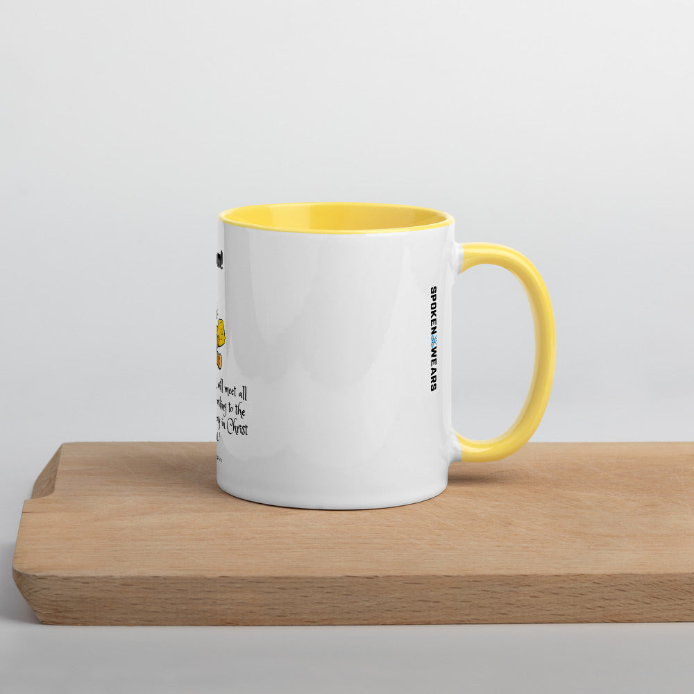 Yummy - The Lord supplies -  Christian Mug with Colour Inside - gift