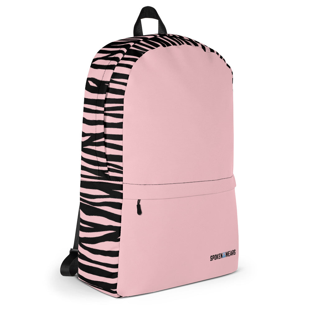 Backpack with Message Inside- Zebra Pink - Greater One