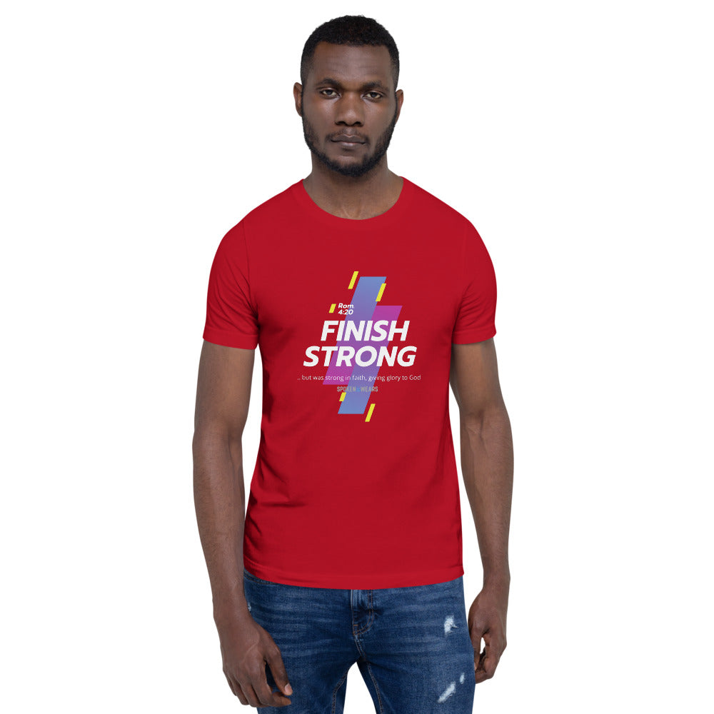 Finish Strong in Faith - Men's T-Shirt