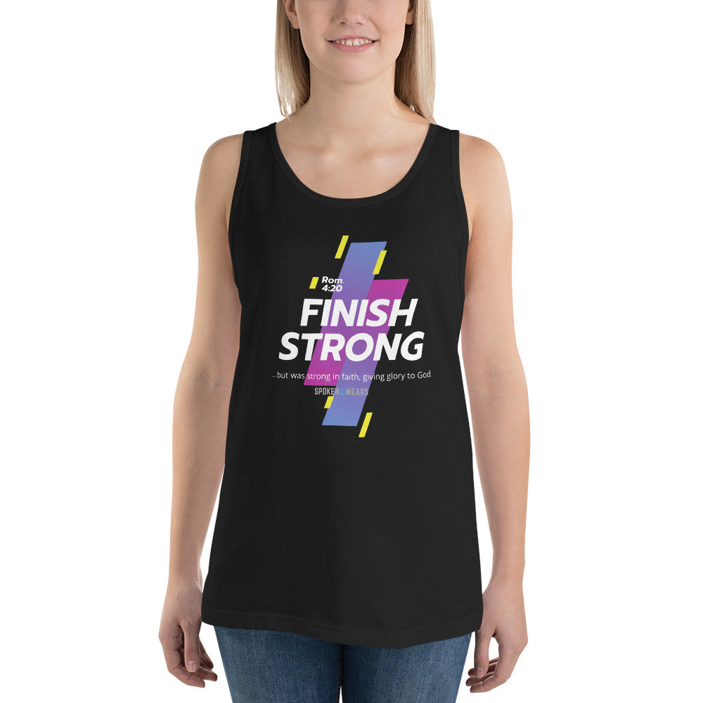 Finish Strong in Faith - Women's Tank Top