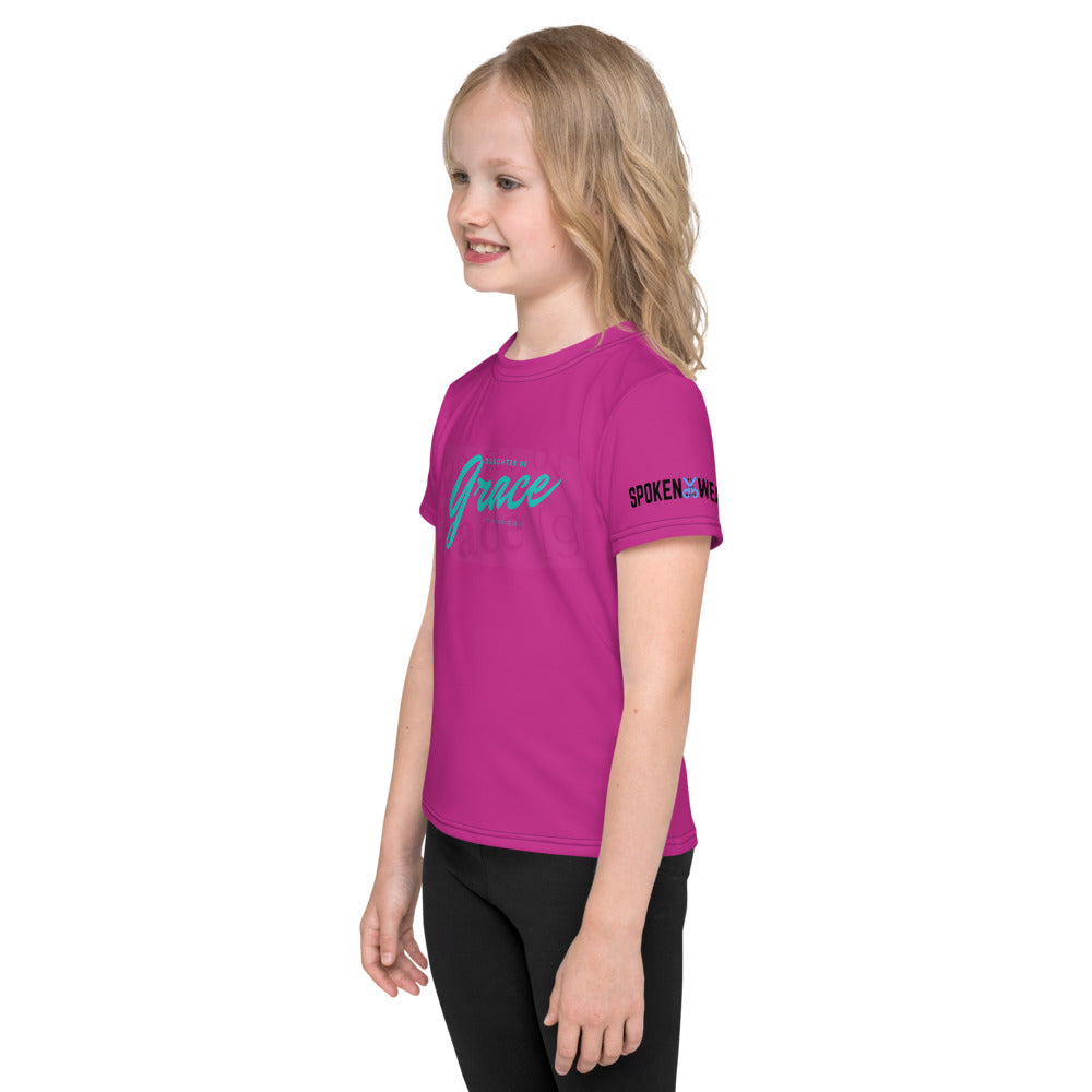 Daughter of Grace - Girls T-Shirt (Pink/Berry)