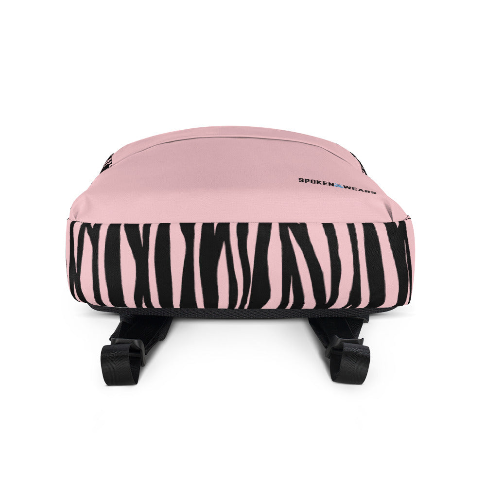 Backpack with Message Inside- Zebra Pink - Greater One