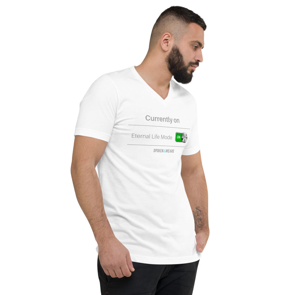 Eternal Life Mode - Men's V-Neck T-Shirt