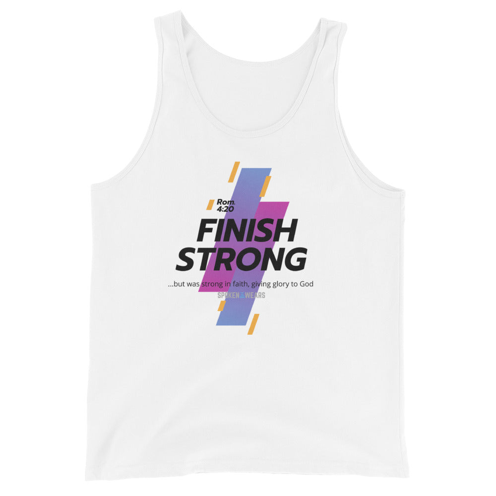 Finish Strong in Faith - Men's Tank Top