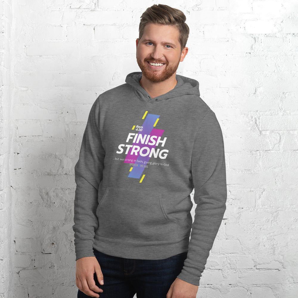 Finish Strong in Faith - All Year Hoodie for Men