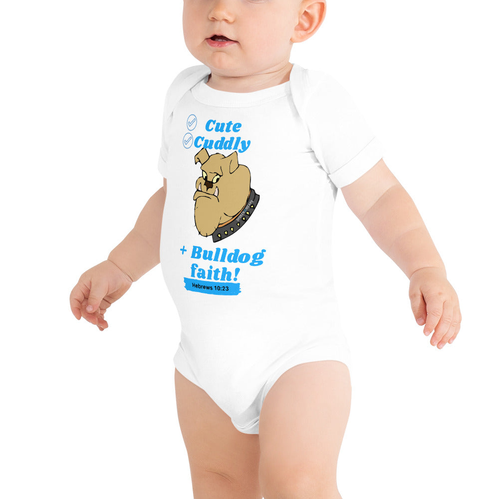 Bulldog faith T-Shirt for babies - Blue